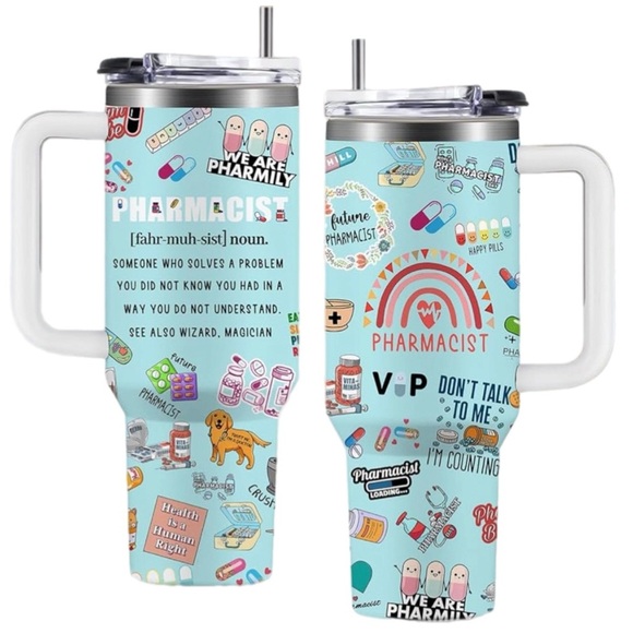 Pharmacist Tumbler 40 Oz Pharmacist Gift Insulated Water Mug Gift Appreciation - Picture 1 of 9